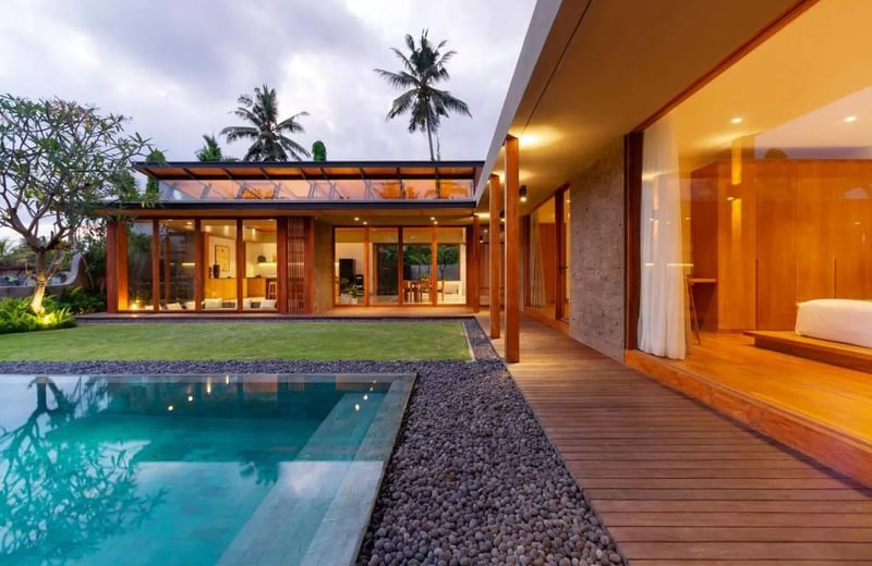 Rental of a premium villa with rice field view, Kecamatan area, Ubud, Bali, Indonesia